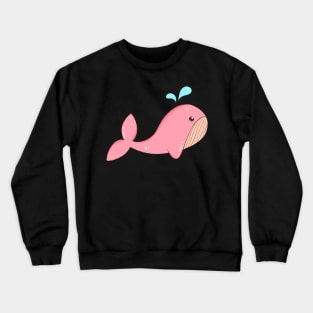 Pink Whale Crewneck Sweatshirt